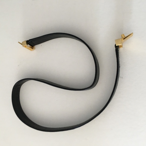 Gucci Black Leather Handbag 2 Way Straps 1980's Vintage - Picture 5 of 15